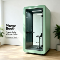 Cabines de bureau insonorisées modulaires modernes en aluminium - Cabine de réunion et d'étude mobile pour la maison, l'hôtel, le bureau et les bâtiments de bureaux et de gymnases