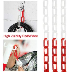 6/8/10Mm Rood Wit Trafficsafety <span class=keywords><strong>Plastic</strong></span> Barrière Keten Voor Verkeer Kegels - Product Image 3