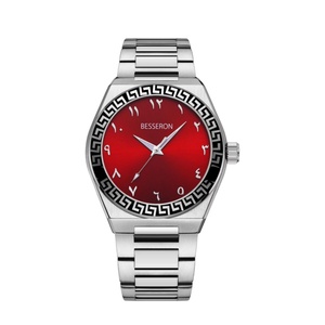 Nouvelle Montre Analogique Homme à Quartz en Acier Inoxydable 42mm, Aiguilles Rouges, Verre de Luxe, Étanche, Lumineuse, Personnalisable avec Votre Logo - Product Image 5