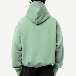 Wholesale 450GSM Hoodie Custom Logo High Quality Cotton/Bamboo Fiber Regular Fit Solid Eco-Friendly Long Sleeve <b>Jacket</b> - Product Image 5