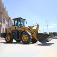 Cargadora de Ruedas 4x4 con Motor Turboalimentado y Cucharón de 1.8m3, Ideal para Obras de Construcción