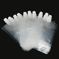 Pochettes à bec verseur personnalisées de 50 ml à 2100 ml, entièrement transparentes, imprimées en héliogravure, en PET/PE de qualité alimentaire, pour eau potable, tequila, bière