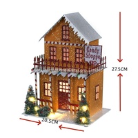 Modèle de maison de village en papier populaire 2026, maison de bonbons, magasin, décoration de Noël familiale, mini jouet de construction, cadeau très vendu, ornement