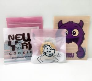 Fabriek Direct Frosted Plastic Zak met ritssluiting Biologisch afbreekbare Poly Zak voor T-shirt Kleding Sok Ondergoed - Product Image 5