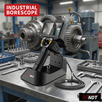 Boroscopio Industrial HD 1080P, Sonda de 6 mm, Cable de 2 m, IP67 Impermeable, Endoscopio Articulado Portátil para Maquinaria de Construcción
