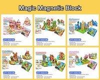 Blocs magnétiques EPT Construisez mon monde magnétique Ensemble de portails magiques Tuiles de construction Jouet pour tout-petits Construction STEM Blocs 3D pour enfants