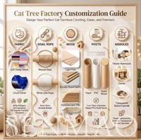 Arbre à chat de style japonais en bois massif, structure d'escalade au sol et au plafond, avec poteau central, plateformes de saut, niches, griffoir en sisal pour chats