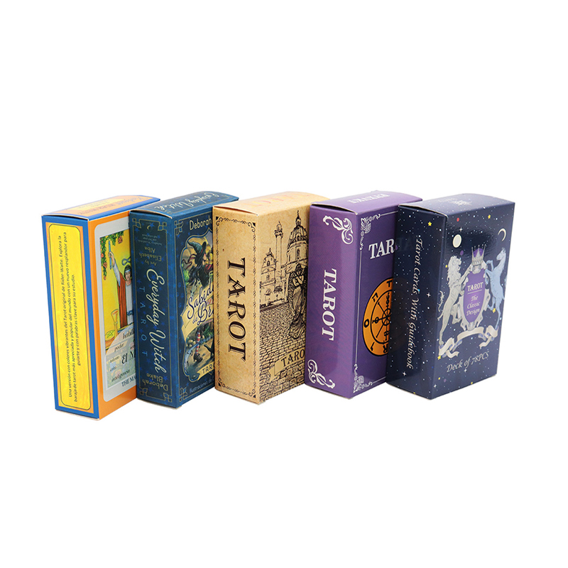 Manufacturer Wholesale custom printing playing game card 46/78/80 Cards Gold Gilt Silver Edges Tarot Oracle Cards