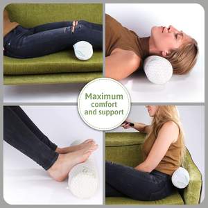 Rouleau en mousse à mémoire de forme, oreiller rond pour le cou et les cervicales - Product Image 5