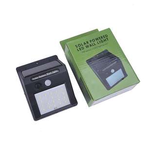 ไฟพลังงานแสงอาทิตย์20 LED กลางแจ้งกันน้ำพลังงานแสงอาทิตย์เปิดใช้งานเซนเซอร์ไฟรักษาความปลอดภัยไร้สายไฟติดผนังด้านนอก - Product Image 6