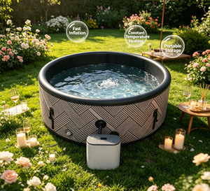 Bain à remous encastré personnalisé pour 6 personnes, pour villa et appartement - Product Image 3