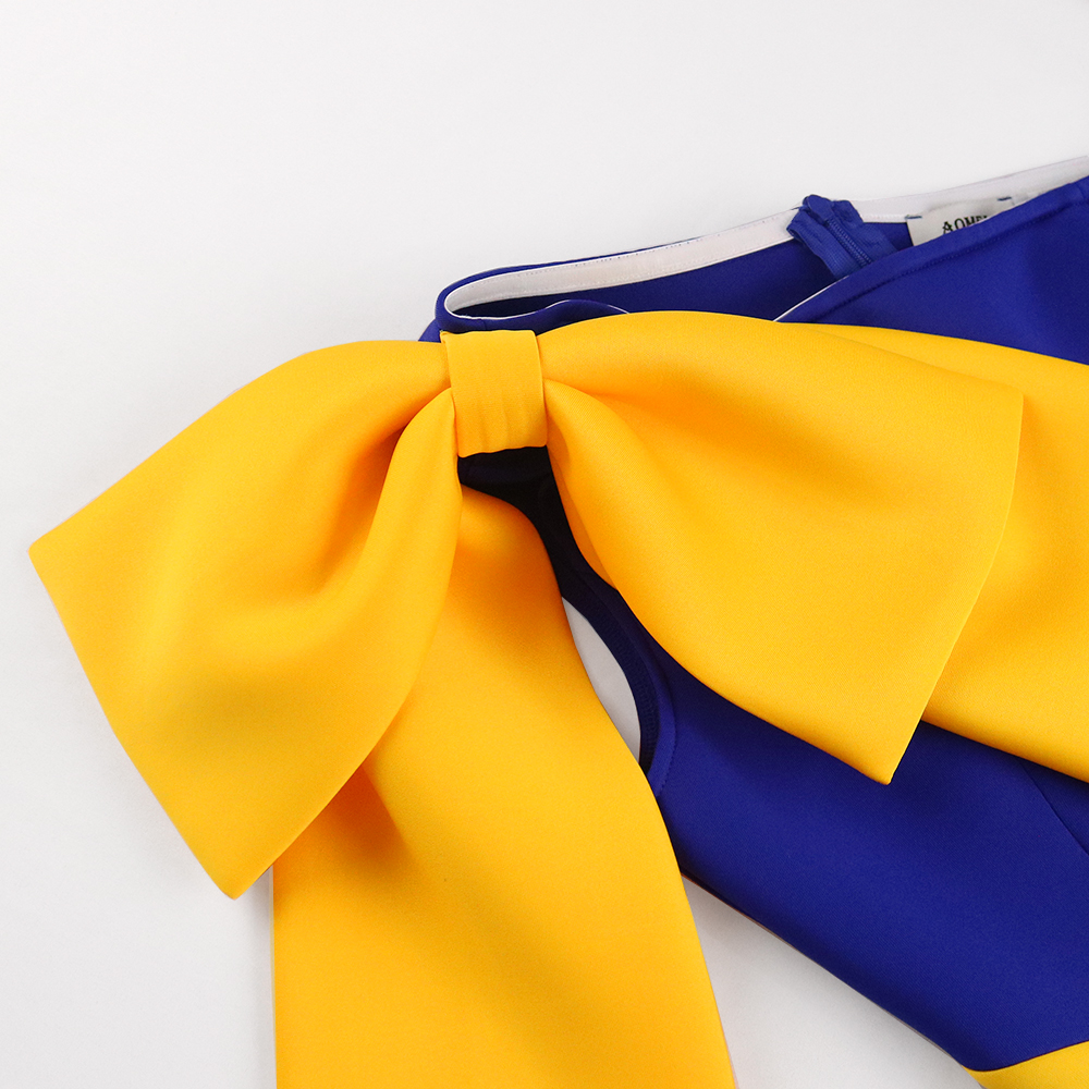 Autumn Sexy One Shoulder Bowtie Irregular Sheath African Girl Prom Dress