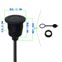 Cable de Extensión USB C 3.0 5A de Carga Rápida 5Gbps, Impermeable, con Blindaje de PVC y Cobre Estañado, Macho a Hembra, para Computadora, Cámara y Video