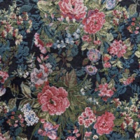 Tissu jacquard floral moderne teint en fil, polyester/coton, textiles de maison, ameublement, canapés, robes, oreillers, rideaux