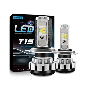 超亮led照明套件h4 80w 8000lm t1s led汽车大灯pk v16 Tur bo 8000lm T1S汽车照明用LED大灯