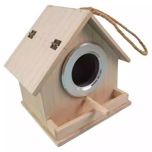 Casa para Pájaros de Madera Maciza para Exteriores, Fácil de Entrar y Salir, Hermosa Forma, Adecuada para Pájaros y Animales Pequeños - Product Image 4