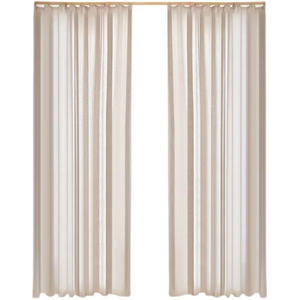 Voile Beige Lino Algodón Original Madera Color Gasa Cortina de lino <span class=keywords><strong>para</strong></span> la sala de estar <span class=keywords><strong>Dormitorio</strong></span> Puerta y <span class=keywords><strong>cortinas</strong></span> de puerta - Product Image 3