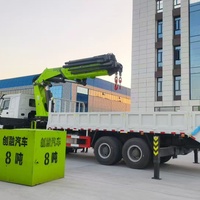 Camion-grue articulé Zoomlion HOWO 8x4 38T, hauteur de levage 25m, plateau de chargement 8.5m, garantie internationale