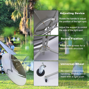 <span class=keywords><strong>Cuiseur</strong></span> solaire <span class=keywords><strong>parabolique</strong></span> Portable <span class=keywords><strong>cuiseur</strong></span> solaire concentré diamètre Camping en plein air BBQ cuisson outil de chauffage des aliments faire bouillir l'eau - Product Image 2