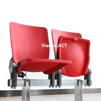 Sièges de stade pliables en plastique VIP moulés par injection PP, montés sur poutre, ZS-QF01-L