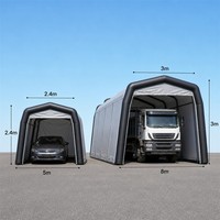 Tente de voiture gonflable en PVC imperméable et durable avec ventilateur intégré – Abri de stationnement portable pour voiture – Offre spéciale
