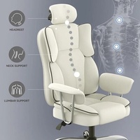 Chaise de bureau confortable pour l'e-sport, design ergonomique pivotant pour une utilisation prolongée, idéale pour les diffusions en direct, l'organisation de conférences, l'utilisation informatique et la maison.