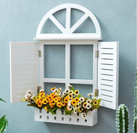 Prix usine personnalisé blanc forme étagères flottantes suspendus support décoratif décor à la maison bois mur fenêtre fleur cadre