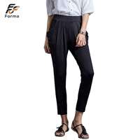 Pantalon Harem Extensible Femme Personnalisé Taille Haute Élastique Coupe Fuselée Longueur Cheville Grande Taille Décontracté OEM ODM