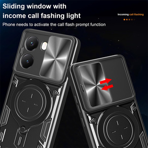 Funda para Poco X8 Pro con Cámara Deslizante, Funda Protectora para Poko Poxo <span class=keywords><strong>Pocco</strong></span> X8 Pro MAX M8 5G, Soporte para Auto, Anillo, Cubierta Trasera, Redmi A7 Pro 4G - Product Image 2