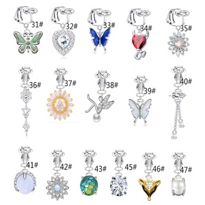 Hàng trăm Thiết kế treo rốn nút Nhẫn clip trên giả bụng xuyên đồ trang sức <span class=keywords><strong>dangle</strong></span> không xuyên bụng vòng - Product Image 4