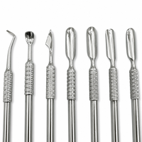 Pousse-cuticules double face en acier inoxydable, outil de manucure pour l'élimination des cuticules, durable et réutilisable, style sabot de cheval russe, le plus vendu