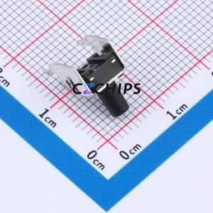 TS013-CBW0EH9.0 Tactile Switch Through hole-4P,7.5x7mm Switch Single Pole Single Throw Round Button 1.8N Right Angle Insert - Product Image 2