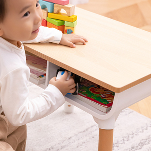 Ensembles <span class=keywords><strong>Table</strong></span> et Chaises d'Étude en Bois Faciles à Nettoyer pour Enfants de 1 à 10 Ans - Product Image 3