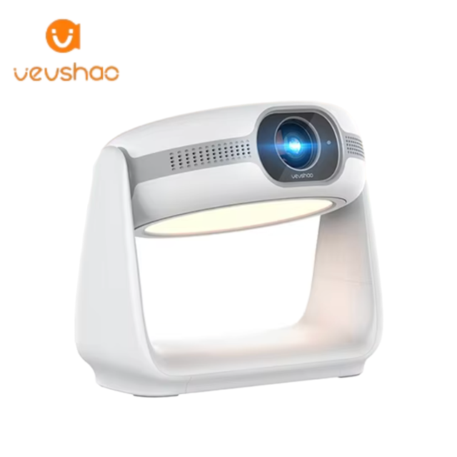 VEVSHAO 2024 A10 Smart Android WiFi6 1080P LCD LED Projector with 380 Lumens Portable Design Battery Optional