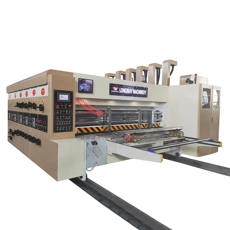 Semi auto 2/3/4/5/6 Color Carton boxes Printing Slotting Machine Printer for carton box printing slotter machine