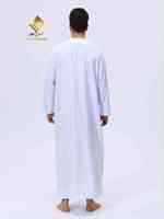 Burqa élégante et modeste pour homme, coupe régulière, longueur au sol, tenue quotidienne, vêtements traditionnels du Moyen-Orient pour la prière du Ramadan et de l'Aïd, tailles 54XS-62XL