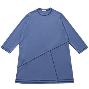 En stock Robe décontractée ample grande taille à col en V et couleurs contrastées pour <span class=keywords><strong>femmes</strong></span> rondes CS536 Vente chaude housaile - Product Image 5