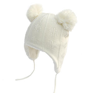 <span class=keywords><strong>Gorro</strong></span> de <span class=keywords><strong>nieve</strong></span> cálido de invierno para bebé, actividades al aire libre, <span class=keywords><strong>gorro</strong></span> de punto con pompón para niños - Product Image 3