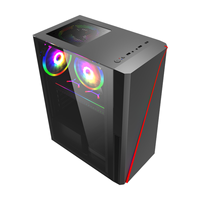 Bureau OEM ATX M-ATX ITX Pc Cases Design boîtier d'ordinateur en verre trempé Pc Cases