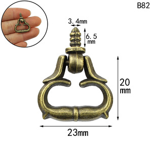 Antique Heart Shape Zinc Alloy Drawer <b>Handle</b> With Threaded Screw Traditional Furniture Hardware Decorative <b>Pull</b> For Cabinet <b>Door</b> - Product Image 5