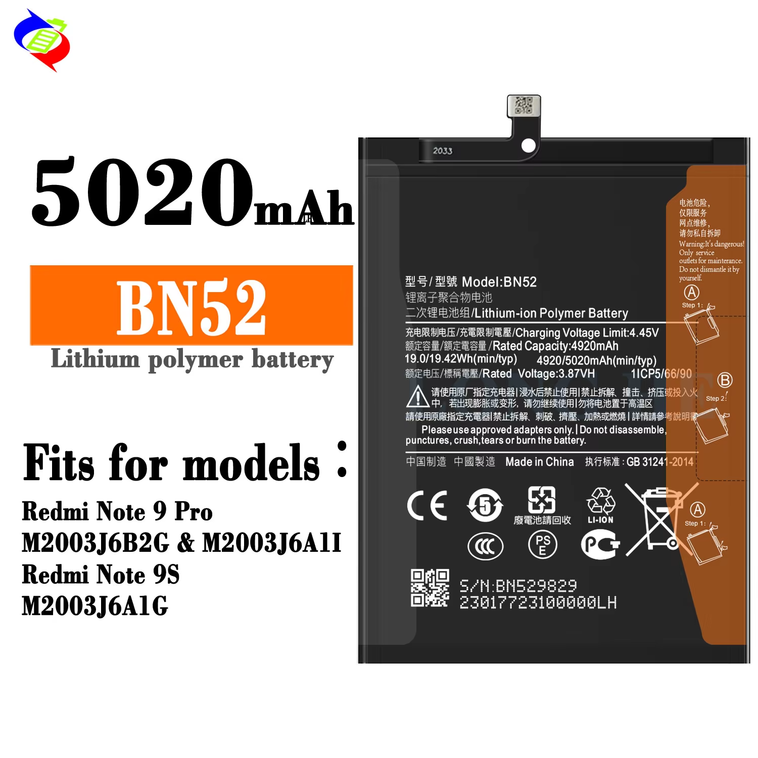 Para Redmi Nota 9 Pro