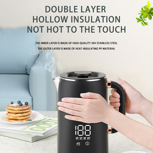 Portable Stainless Steel <b>Kettle</b> With Temperature Control Automatic Power Off & <b>Keep</b> <b>Warm</b> Feature for Hotel Use Portable - Product Image 5