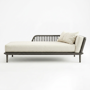 Modern Wood <b>Sofa</b> <b>Bed</b> Upholstered Fabric Sleeper Daybed Pillow Back Semicircular Shape Armless 3-Seater for Living Room Hotel - Product Image 1