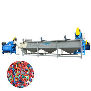 Ligne de lavage entièrement automatique pour flocons de bouteilles en plastique, machine de recyclage 1000 kg/h, certifiée CE - Product Image 3