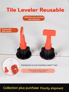 Herramienta de nivelación de azulejos Ajuste de artefactos Clip de nivelación Localizador de costura de azulejo de piso - Product Image 4