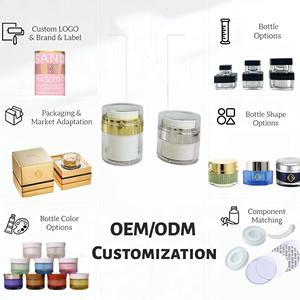 Ensemble de contenants cosmétiques vides sans air pour soins de la peau, flacon pompe de luxe 30g 50g 100ml, bouteille sous vide en acrylique 30ml 50ml 120ml - Product Image 3