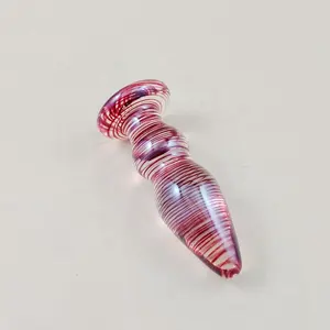 Distribute OEM Design Homemade Inflatable Glass Butt Plug/Spiral Line Butt Plug/Butt Plug Glass for Mature Woman Sex