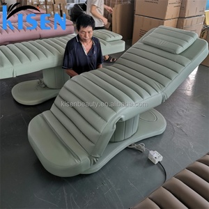 KISEN Luxury 3 Motors Electric Beauty Salon Bed Modern PU Leather Facial Spa Treatment Massage <b>Table</b> Eyelash Bed Beauty Bed - Product Image 5