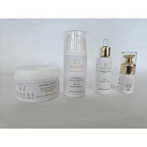 Oleage Natural Biotech Facial Care Set With Oil Gel Cleanser Face <b>Cream</b> Serum And Eye <b>Lips</b> Contour Hydrating Function - Product Image 1