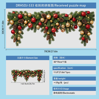 Autocollants statiques de Noël pour fenêtres, décorations de Noël réutilisables, tendance 2026 pour la décoration de la maison et des fêtes